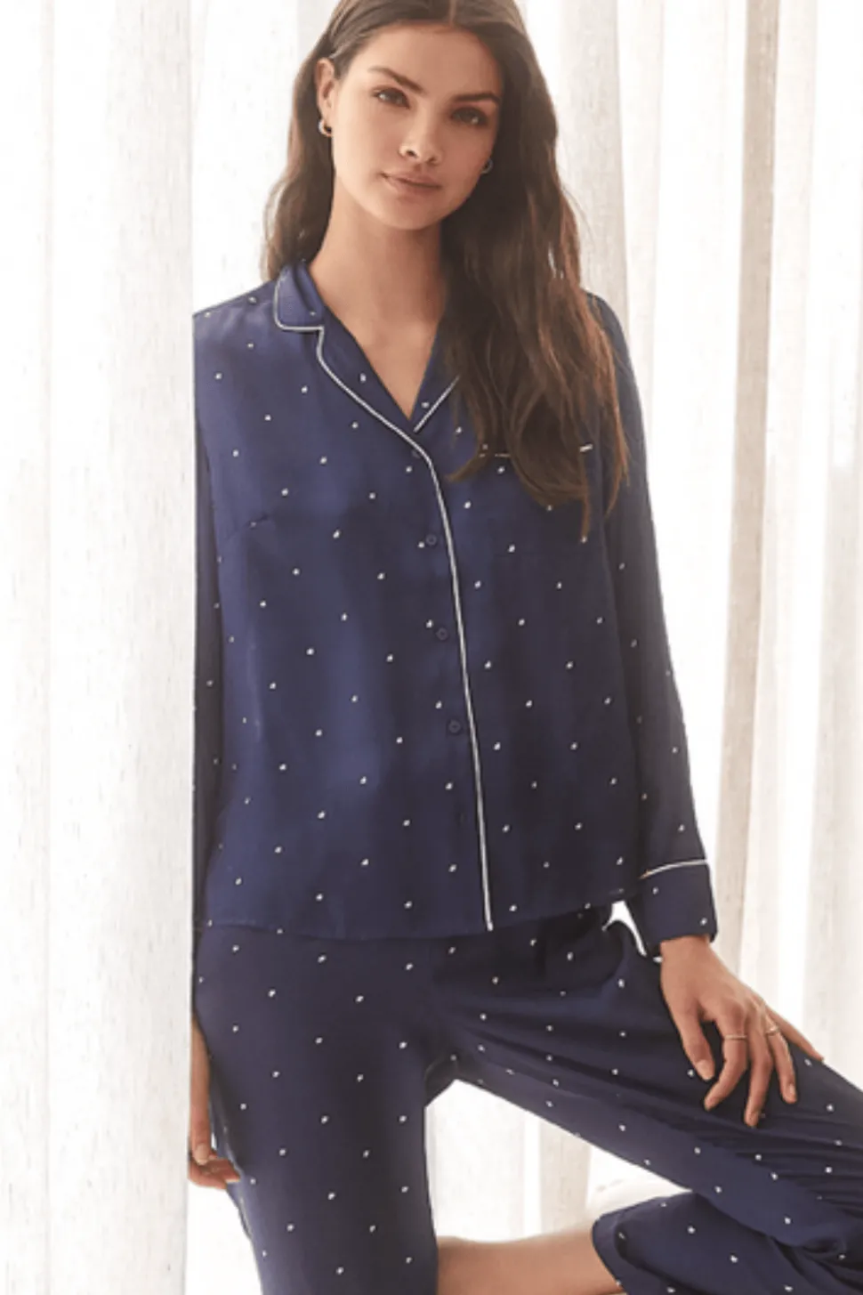 Aleisha Navy Small Geo Spot PJ