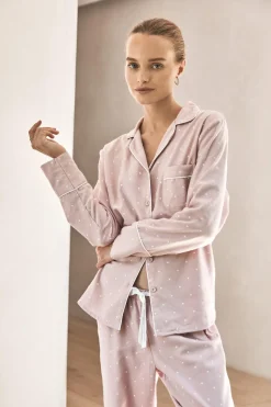 Alessia Pink Brushed Cotton Set
