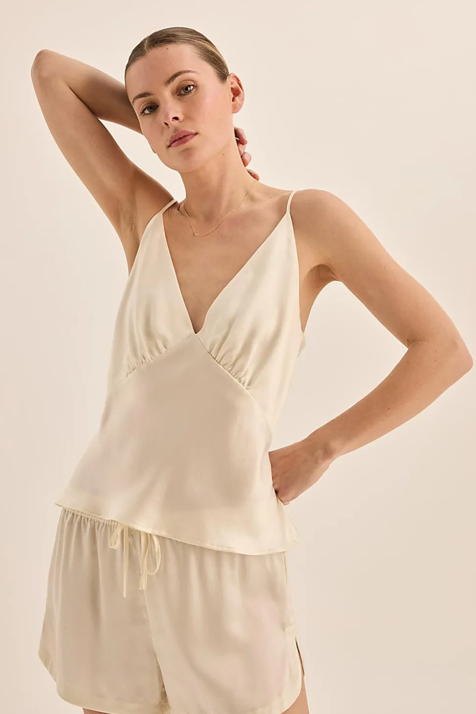 Amethyst Pure Silk Cami and Shorts Set