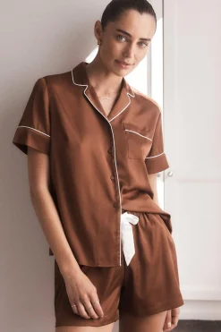 Amy Brown Satin PJ Short Set