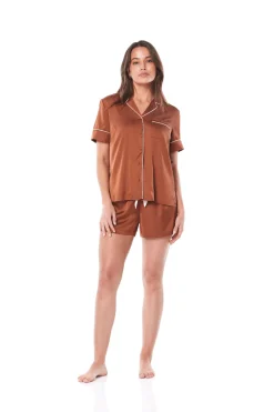 Amy Brown Satin PJ Short Set