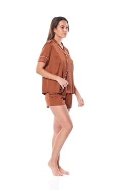 Amy Brown Satin PJ Short Set