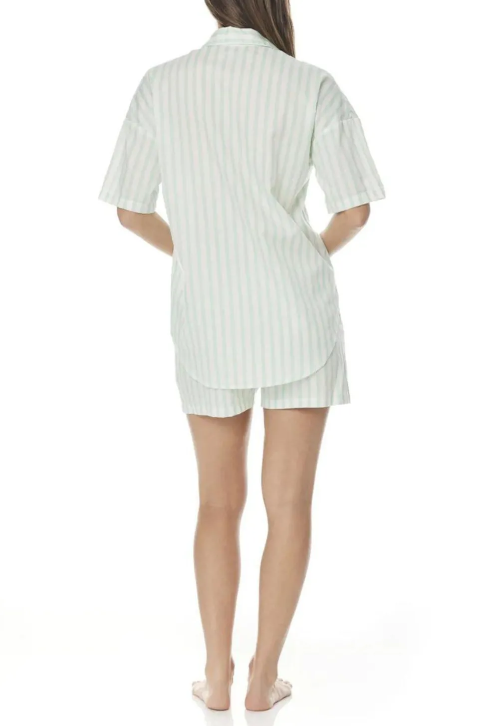 Anita White Mint Stripe Pj Set
