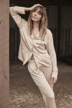 Bailey Natural Satin PJ Set