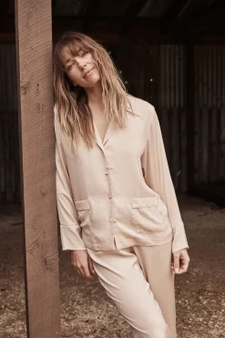 Bailey Natural Satin PJ Set