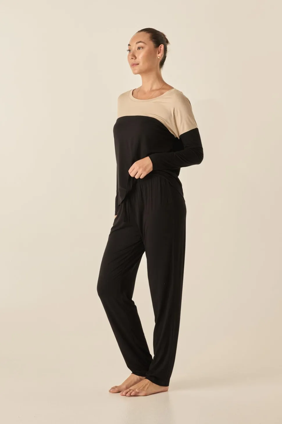 Bianca Beige Contrast Bamboo Set
