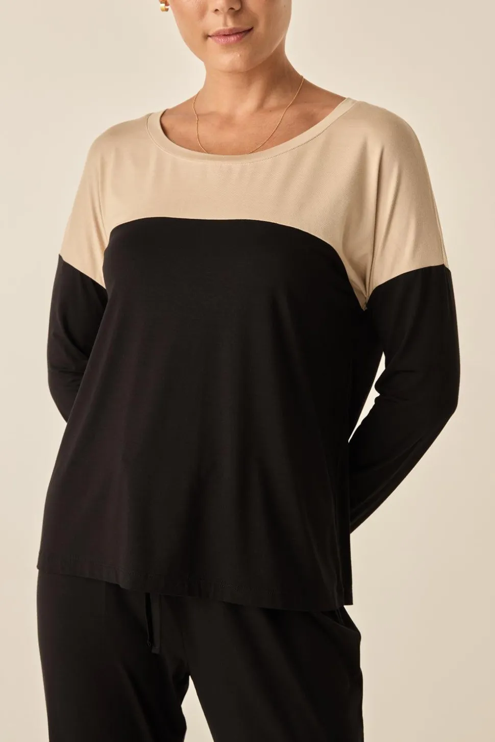 Bianca Beige Contrast Bamboo Set