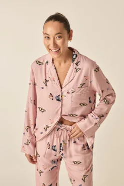 Catalina Pink Butterfly Viscose Set