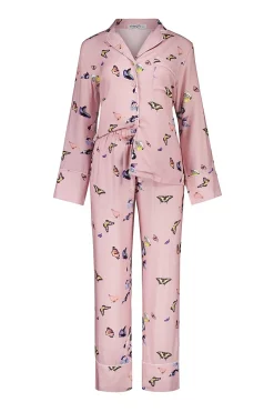 Catalina Pink Butterfly Viscose Set