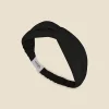 Celestial Pure Silk Black Headband