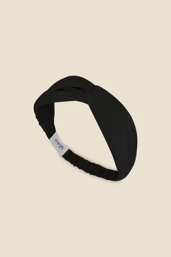 Celestial Pure Silk Black Headband