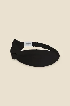 Celestial Pure Silk Black Headband