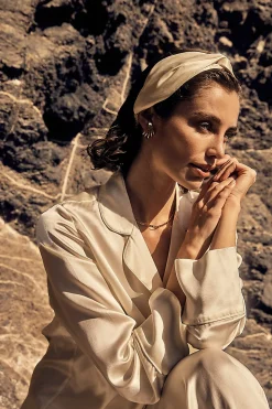 Celestial Pure Silk Ivory Headband