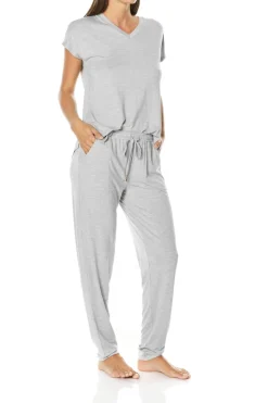 Cora Grey V Neck Modal Pj Set