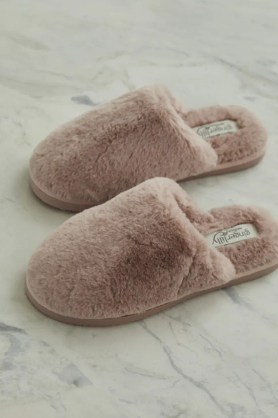 Cortina Plush Fluffy Slipper Pink