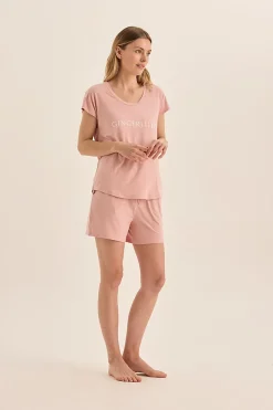 Dahlia Pink Bamboo Short Set