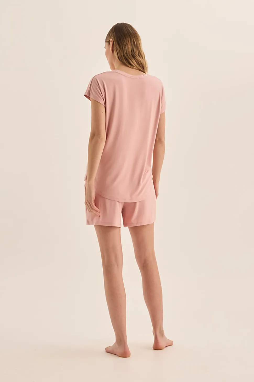 Dahlia Pink Bamboo Short Set