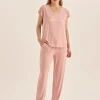 Elara Pink Bamboo Pyjama Set