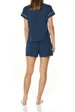 Ella Navy Bamboo Short Set