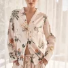 Elle Garden Print Satin Set