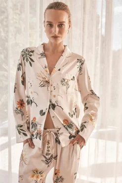 Elle Garden Print Satin Set
