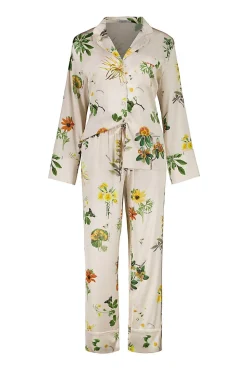 Elle Garden Print Satin Set