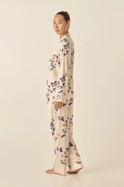 Estelle Butterfly Silky Satin Set