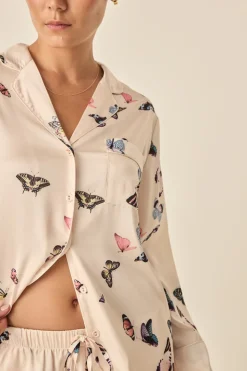Estelle Butterfly Silky Satin Set