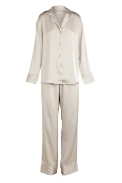Evette Satin Biscuit PJ Set