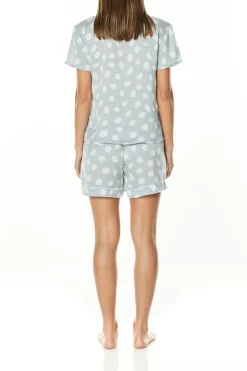 Evita Blue PJ Short Set