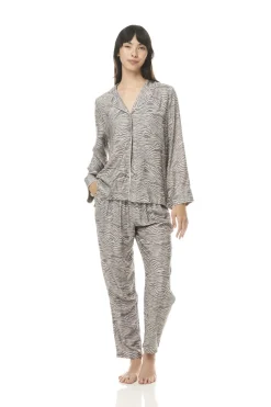 Flavia Grey Animal Print PJ