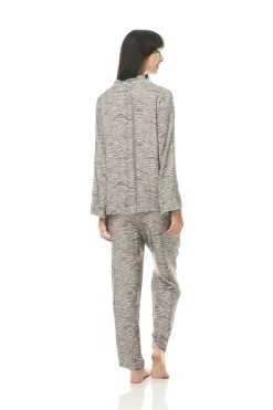 Flavia Grey Animal Print PJ
