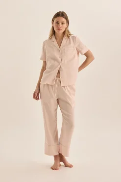Floriana Pink Satin Pyjama
