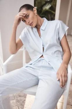 Goldie Blue Diamond Cotton PJ