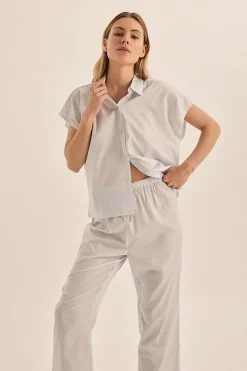 Goldie Blue Diamond Cotton PJ