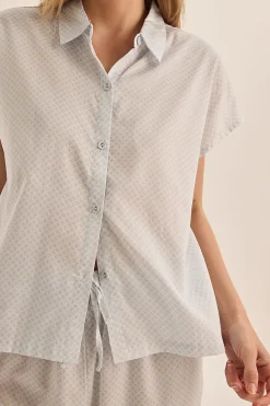 Goldie Blue Diamond Cotton PJ