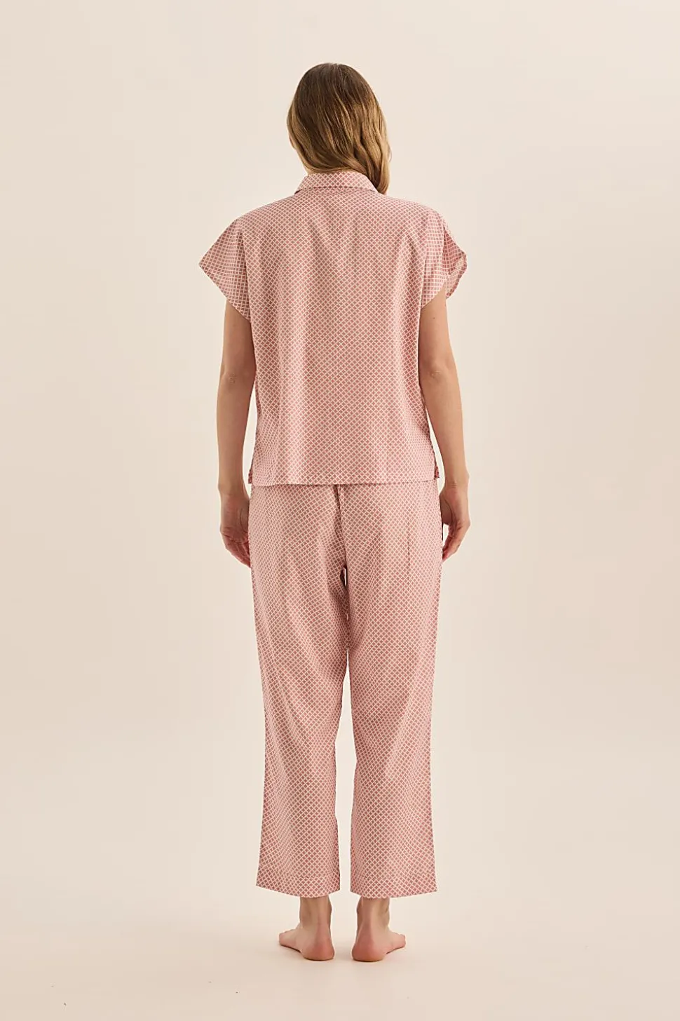 Goldie Pink Diamond Cotton PJ