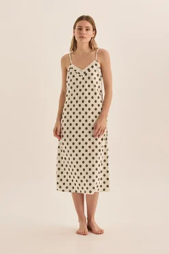 Hannah Olive Spot Nightie