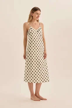 Hannah Olive Spot Nightie