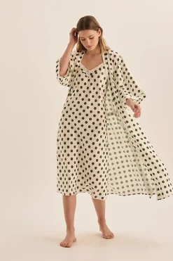 Hannah Olive Spot Nightie