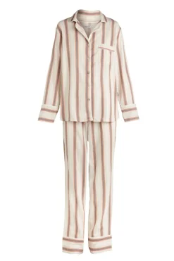 Iliana Tan Stripe Cotton PJ