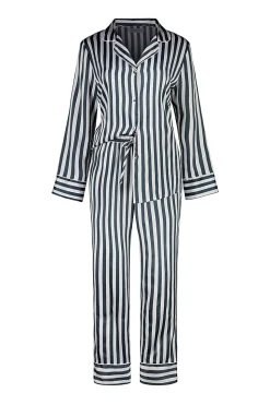 Imelda Green Stripe Satin Set
