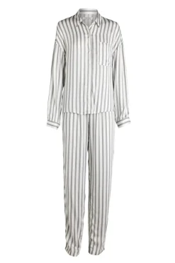 Inga Grey Stripe Viscose PJ