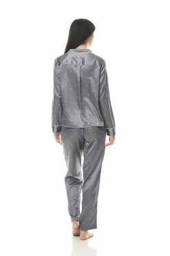 Ivory Steel Satin Geo PJ