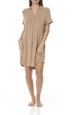 Jacinta Caramel Modal Tee Nightie