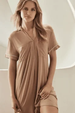 Jacinta Caramel Modal Tee Nightie