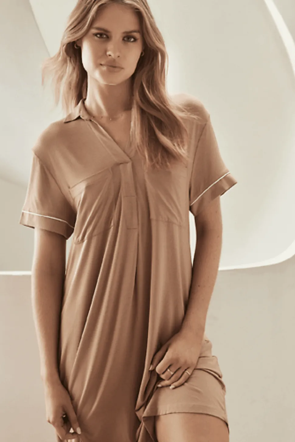 Jacinta Caramel Modal Tee Nightie