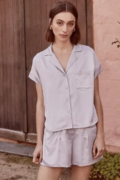 Jelena Grey PJ Short Set