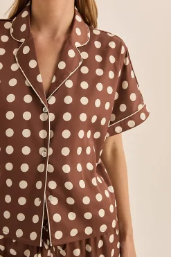 Jillian Brown Spot Short Set