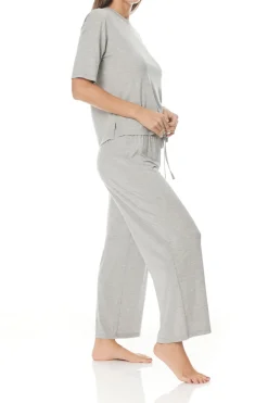 Jules Grey Wide Leg Modal PJ